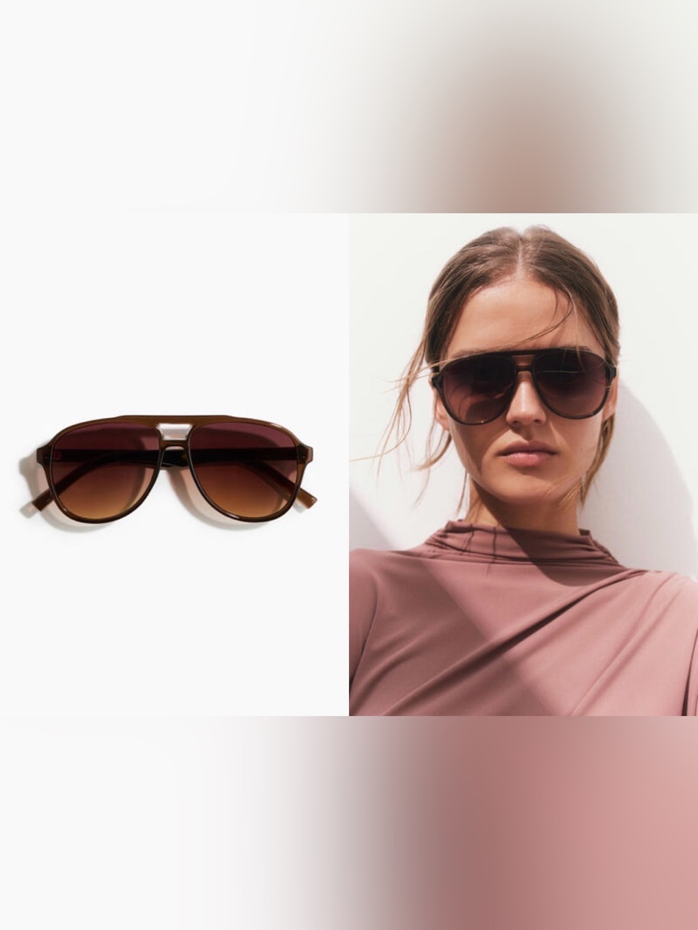 Aviator-Style Sunglasses - Picture 3 of 3